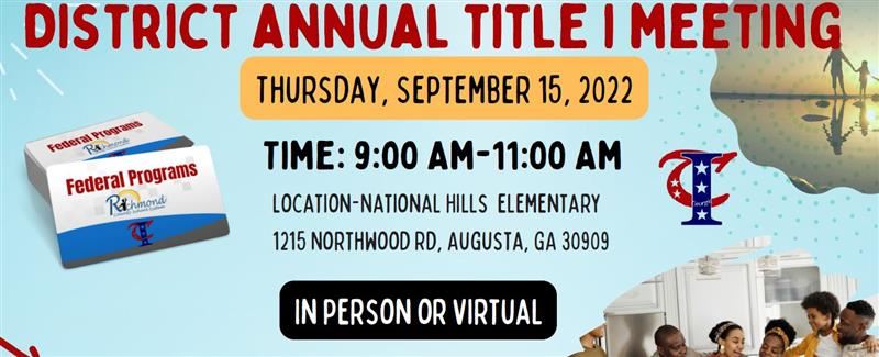 Title I Annual Meeting 2022